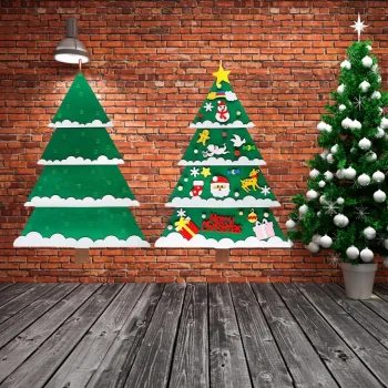 CHOINKA Z FILCU Z OZDOBAMI DLA DZIECI NA BOŻE NARODZENIE 34 SZT PREZENT