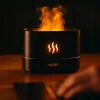 Nawilżacz Powietrza Dyfuzor Aromaterapia EFEKT OGNIA Led Kominek do olejków