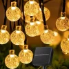 GIRLANDA SOLARNA ŚWIETLNA ogrodowa na balkon LAMPKI SOLARNE 100 LED 10m