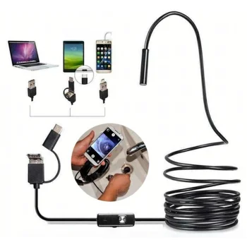 Kamera Endoskopowa Endoskop Inspekcyjna Giętka Led Usb 2m 5,5mm Wodoodporna