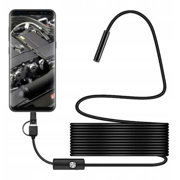 Kamera Endoskopowa Endoskop Inspekcyjna Giętka Led Usb 2m 5,5mm Wodoodporna