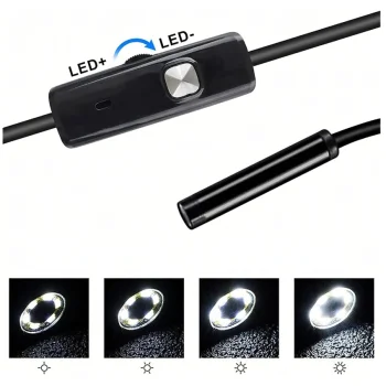 Kamera Endoskopowa Endoskop Inspekcyjna Giętka Led Usb 2m 5,5mm Wodoodporna