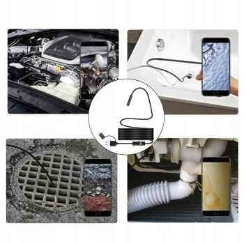 Kamera Endoskopowa Endoskop Inspekcyjna Giętka Led Usb 2m 5,5mm Wodoodporna