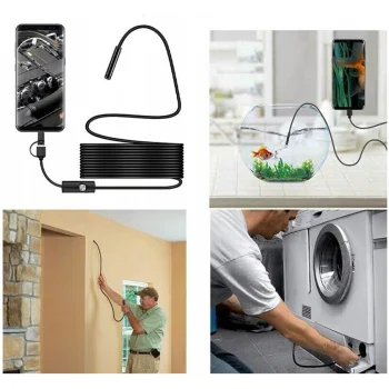 Kamera Endoskopowa Endoskop Inspekcyjna Giętka Led Usb 2m 5,5mm Wodoodporna