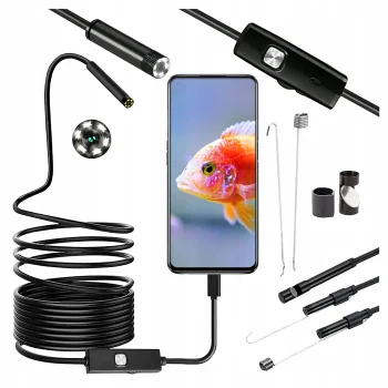 Kamera Endoskopowa Endoskop Inspekcyjna Giętka Led Usb 2m 5,5mm Wodoodporna