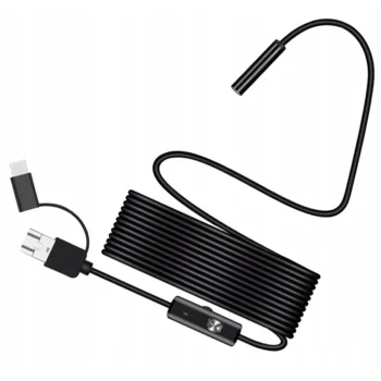 Kamera Endoskopowa Endoskop Inspekcyjna Giętka Led Usb 2m 5,5mm Wodoodporna