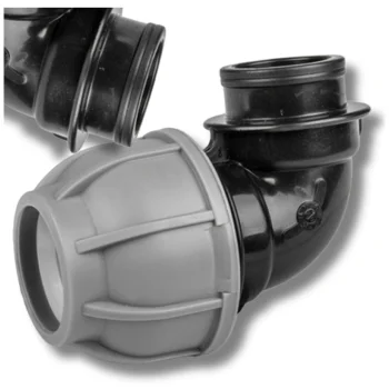 KOLANO SKRĘCANE PE 20 mm GW 3/4 DO RURY WĘŻA ZŁĄCZKA RURA KOLANKO