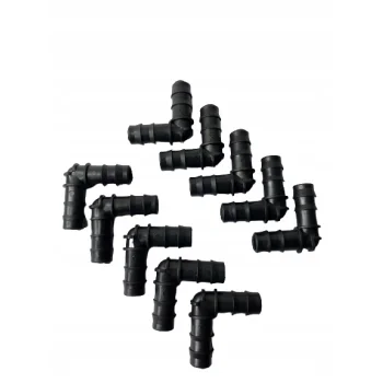 KOLANO do Linii Kroplującej Wciskane Kolanko Wtyk na wąż 16mm 10szt