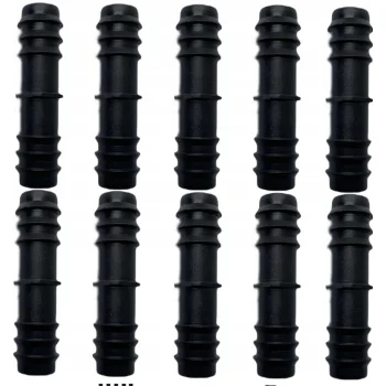 DWUZŁĄCZKA Złączka do linii kroplujących Wtyk na wąż ogrodowy 16 mm 10sztuk