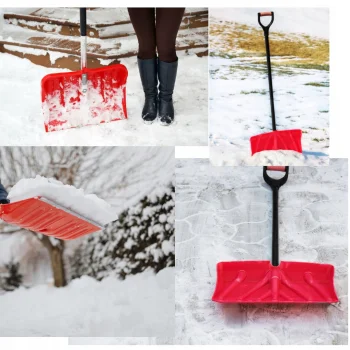 Łopata śniegowa Pług Wytrzymała Szufla Solidna Metalowy Trzonek Odśnieżanie