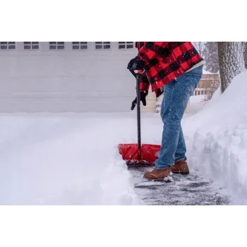 Łopata śniegowa Pług Wytrzymała Szufla Solidna Metalowy Trzonek Odśnieżanie