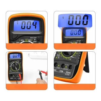 MULTIMETR MIERNIK ELEKTRYCZNY CYFROWY TESTER NAPIĘCIA PRĄDU ekran LCD