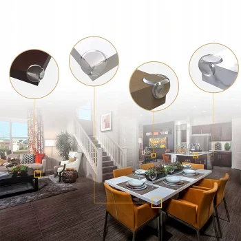 Zabezpieczenie Na Kanty Rogi Mebli Osłona Narożniki Ochronne Meblowe 4 szt