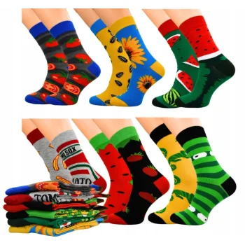 6x Skarpety Męskie Śmieszne NIE DO PARY Bawełna 90% Skarpetki 40-43