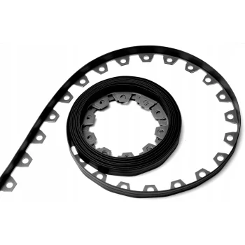 10m Obrzeże Trawnikowe 4cm 40mm + kotwy 30szt - Obrzeże Ogrodowe Czarne