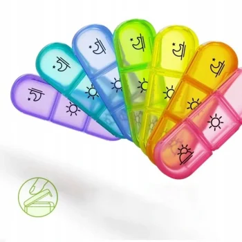 ORGANIZER NA LEKI PUDEŁKO NA TABLETKI POJEMNIK DZIEŃ NOC 7 DNI LEKI KASETKA