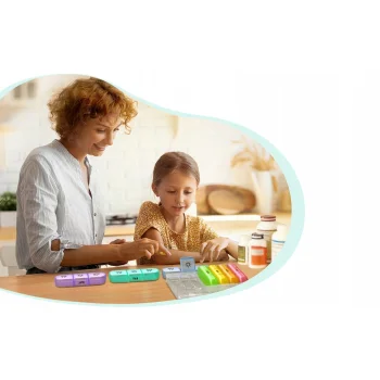 ORGANIZER NA LEKI PUDEŁKO NA TABLETKI POJEMNIK DZIEŃ NOC 7 DNI LEKI KASETKA