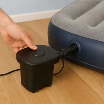 POMPKA ELEKTRYCZNA DO MATERACA PONTONU BASENU ROWERU 3 KOŃCÓWKI 230V