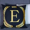 4x POSZEWKI NA PODUSZKI Ozdobne DEKORACYJNE Litery HOME JASIEK 45x45