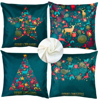 4x Poszewka Dekoracyjna ŚWIĄTECZNA na jaśka poduszki POSZEWKI ozdobne