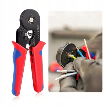 ZACISKARKA PRASKA do konektorów końcówek kabli przewodów + 1500szt. TULEJEK