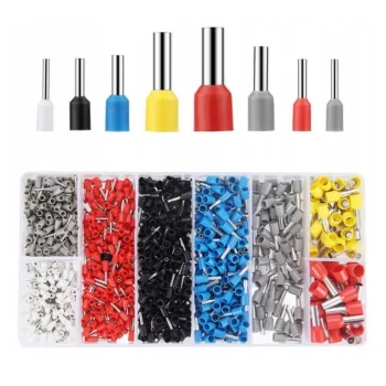 ZACISKARKA PRASKA do konektorów końcówek kabli przewodów + 1500szt. TULEJEK