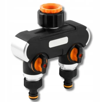 ROZDZIELACZ NA KRAN Węże Ogrodowy Do wody 2-drożny Zawory GW 1