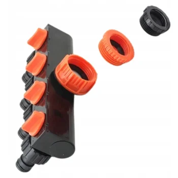 ROZDZIELACZ NA KRAN DO WODY Węże Ogrodowy 4-drożny z zaworami Podlewanie