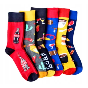 5x Skarpety Męskie Śmieszne BAWEŁNIANE Skarpetki 39-42 Dzień chłopaka