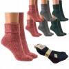 6x Skarpety damskie Zimowe Wełniane Alpaka CIEPŁE SKARPETKI NA ZIMĘ 35-38