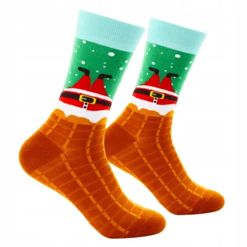 Skarpetki świąteczne SKARPETY Z MIKOŁAJEM Śmieszne Na prezent UNISEX 38-44