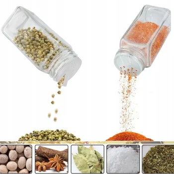 POJEMNIKI NA PRZYPRAWY SŁOIKI ORGANIZER 24 SZT ZESTAW + NAKLEJKI SŁOICZKI