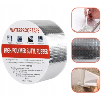 Mocna Taśma Butylowa Klejąca Wodoodporna Uszczelniająca Naprawcza 5cm 5m