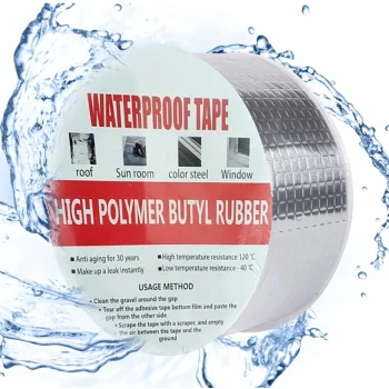 Mocna Taśma Butylowa Klejąca Wodoodporna Uszczelniająca Naprawcza 5cm 5m