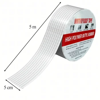 Mocna Taśma Butylowa Klejąca Wodoodporna Uszczelniająca Naprawcza 5cm 5m