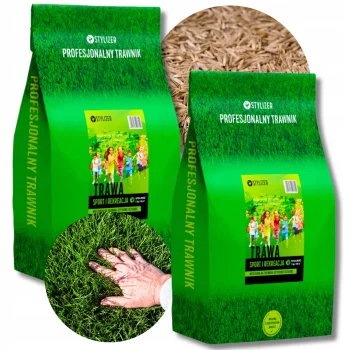 TRAWA NASIONA Odporna na deptanie Sportowa Rekreacyjna Ogrodowa GĘSTA 10 kg