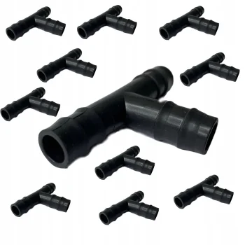 TRÓJNIK Rozgałęziacz DO LINII KROPLUJĄCEJ WTYK NA WĄŻ 16mm 10 szt