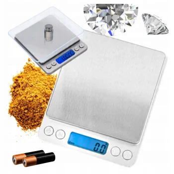 WAGA JUBILERSKA 500g 0,01g ELEKTRONICZNA DOMOWA PRECYZYJNA LCD KUCHENNA