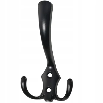 WIESZAK METALOWY Ścienny Potrójny UCHWYT na ubrania HACZYK mocny 5 szt.