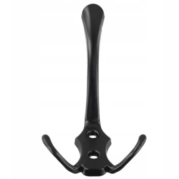 WIESZAK METALOWY Ścienny Potrójny UCHWYT na ubrania HACZYK mocny 5 szt.