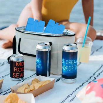 2x WKŁADY CHŁODZĄCE MROŻĄCE DO TORBY TERMICZNEJ LODÓWKI TURYSTYCZNEJ 200ml