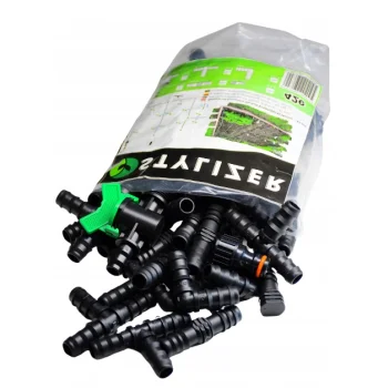 ZESTAW DO NAWADNIANIA KROPELKOWEGO LINII KROPLUJĄCEJ 42 ELEMENTY ZŁĄCZKI