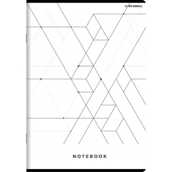 Zeszyt A5 w linię 60 kartek Linia z marginesem mix wzorów 60 g 1 sztuka