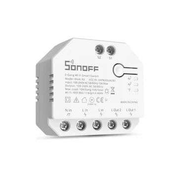 Sonoff DUAL R3 Dopuszkowy, Rolety z pomiarem prądu WiFi eWeLink