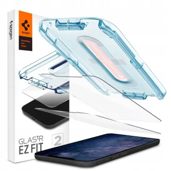 SPIGEN Szkło do iPhone 12 / PRO glass EZ Fit 2szt.