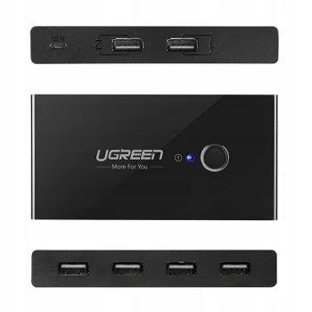 UGREEN Switch BOX HUB 4x USB 2.0 przełącznik