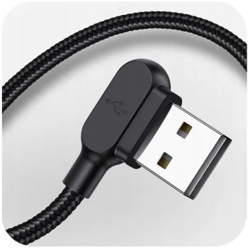 Mcdodo Kabel kątowy QC micro USB LED 2A 1,8m