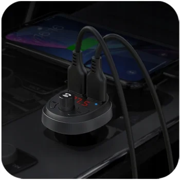Mcdodo Transmiter FM AUX Bluetooth 5.0 2x USB 3A