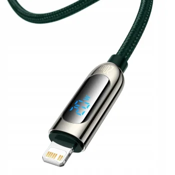 BASEUS Kabel USB-C Lightning pomiar prądu 20W 1m