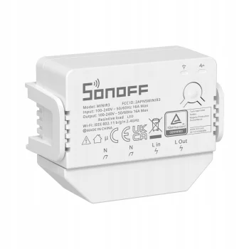 Sonoff Mini R3 Przekaźnik sterownik WiFi 16A 3500W + bramka eWeLink Remote